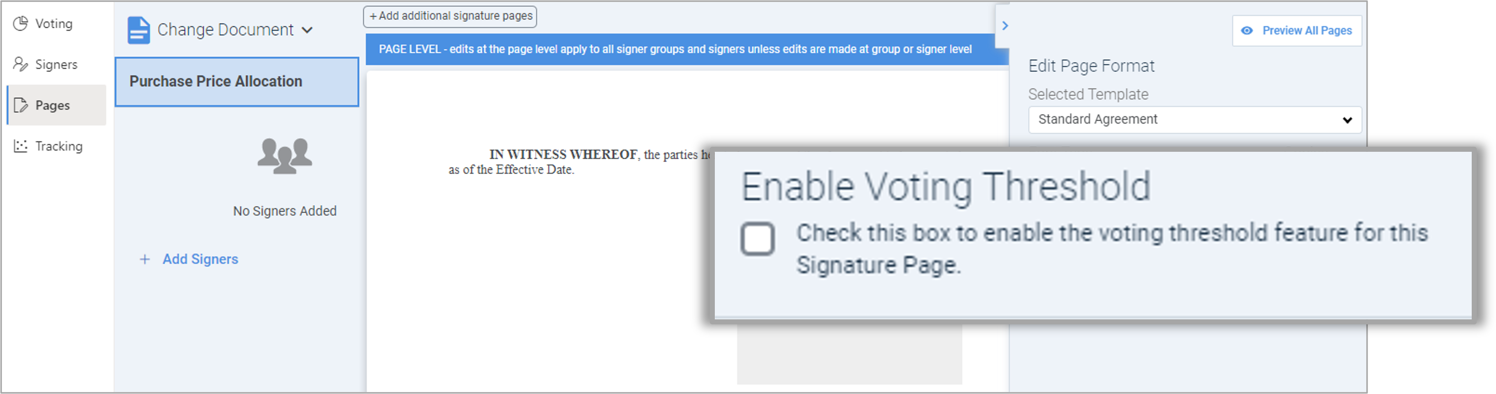 Voting Thresholds Litera Transact